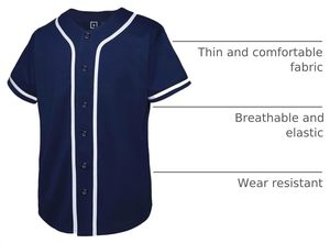 Custom Baseball Jersey Wholesale Manufacturer Men <b>Adults</b> Baseball Softball Team Uniform Heat-Transfer Printed Sublimated - Product Image 2
