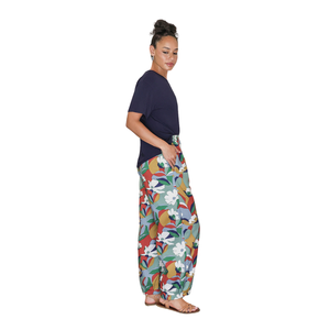 Pantalon droit imprimé pour femme avec taille confortable - Product Image 3