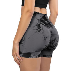Shorts d'entraînement taille haute, effet ventre plat et lifting des fesses, en tissu doux sans coutures pour les séances de sport - Product Image 3