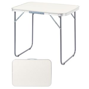 Table pliante en aluminium à hauteur réglable 70x50x60cm pour pique-nique en plein air, parc, cuisine, avec rangement et base de support - Product Image 1