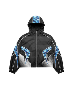 Conjunto Deportivo Unisex, Chaqueta con Capucha y Cremallera, Pantalones Cortos, Impresión por Sublimación, Secado Rápido, Talla Grande, Ropa de Primavera, Impermeable - Product Image 6