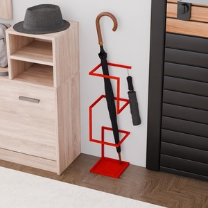 Exclusivo Soporte de Metal Rojo para Paraguas, Ideal para Organizar el Vestíbulo de Hoteles, Para la Comodidad de los Huéspedes, Venta al Por Mayor desde India - Product Image 1