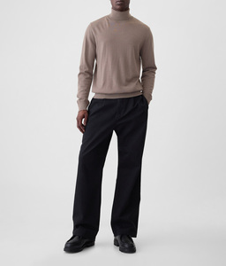 <b>Men's</b> 100% Cashmere <b>Turtleneck</b> <b>Sweater</b> Full Sleeve Knitted Solid Color Autumn Wear - Product Image 3