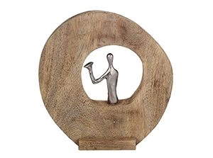 Modern Aluminium Wall Sculpture Figurative Silver <b>Figure</b> Artistic Design Living Room Decor Handmade Craft Jaffs Exports - Product Image 3