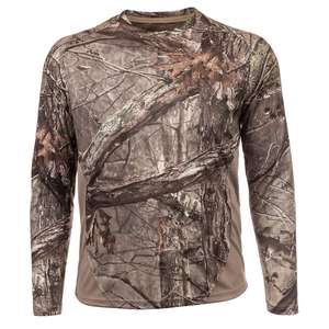 Nouveau design T-shirts Bottomland à manches longues imprimés camouflage vintage délavé, coupe ample, respirants, pour la pêche et les activités de plein air - Product Image 5