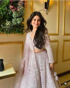 Lehenga Choli de Tela Suave con Diseño de Mariposas, Bordado con Hilos Resham y Lentejuelas, Lehenga Choli India y Pakistaní para Bodas y Fiestas - Product Image 4