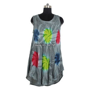 Vestido Boho de Verano 2026 para Mujer, Estampado Tie Dye, Halter, para Fiesta, Playa, Vacaciones, Vestido de Sol, Estilo Bohemio Gitano, de Rayón - Product Image 1