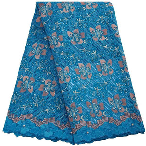 African <b>Embroidery</b> Fabric for Voile Lace Premium Wedding Dress <b>Material</b> Nigerian Party Wear Fabric Breathable Eco-Friendly - Product Image 4