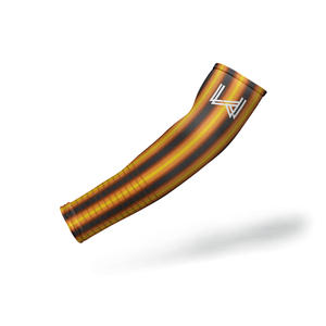 Manches de compression personnalisées imprimées pour le sport, anti-UV, anti-bactériennes, respirantes, en tissu polyester, pour la gym, le fitness, le cyclisme en extérieur - Product Image 3