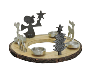 Artesign Impex <b>Red</b> Polka Dot Reindeer Handmade Digital Printing <b>Candle</b> Holder Aluminium Base Festive Iron Christmas Decor Unique - Product Image 4