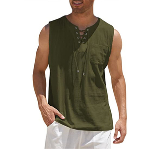 Men's Eco-Friendly 100% Cotton Tank <b>Top</b> Stretch Sleeveless Casual Athletic Workout <b>Vest</b> Comfortable Daily Wear - Product Image 2