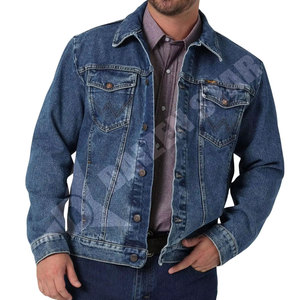 Men's Classic Denim Jacket Regular Fit Acid Wash <b>Light</b> Vintage Cotton Button Closure Casual Style Winter Wear - Product Image 1