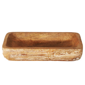 Plateaux de service ronds en bois faits à la main ST-001 |   Décoration de mariage au design moderne du milieu du siècle - Product Image 4