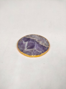 Fancy Luxury Eco-Friendly <b>Round</b> Agate <b>Placemat</b> Customized Color Stone Kitchen Table Decor - Product Image 5