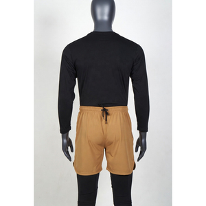 Shorts Awrah 2026 pour hommes, couleur unie, séchage rapide, avec cordon de serrage, taille mi-haute, décontractés, sportifs, OEM - Product Image 2