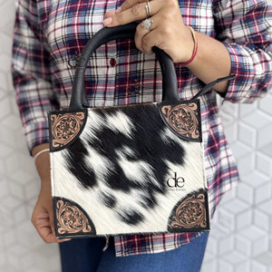 Bolso de Hombro de Cuero Vacuno de Alta Calidad, Hecho a Mano, Estilo Bohemio Vintage, en Oferta - Product Image 1