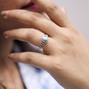 Anillo de Plata de Ley 925 con Piedra Preciosa de Citrino, Anillo de Citrino Amarillo Natural de Corte Ovalado, Anillo de Citrino para Mujer, Joyería - Product Image 2
