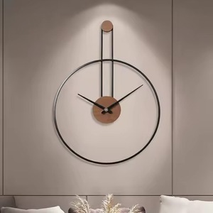 Metal Wall <b>Clock</b> with Elegant Design Mechanical Movement Waterproof & Luminous-for Home Office Wedding Decor - Product Image 3
