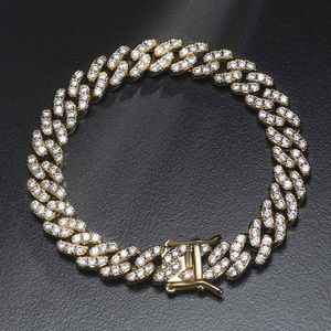 สร้อยข้อมือเงินแท้ 925 ลาย Cuban Link กว้าง 6 มม.-10 มม. ประดับเพชร VVS Moissanite แถวเดียว สำหรับผู้หญิง/ผู้ชาย สไตล์ฮิปฮอป - Product Image 4