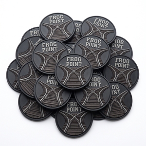 Fabricant Direct Patch en Caoutchouc 3D, Badge Rond en PVC Souple, motif Vanne Pneumatique de Frein à Air pour Sac à Dos, Veste, Casquette, Uniforme d'Extérieur - Product Image 5