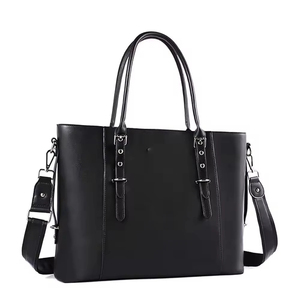 Sac fourre-tout en cuir PU pour femme avec bandoulière amovible, grande capacité, style classique, fermeture à fermoir, sac à main décontracté pour usage quotidien - Product Image 3