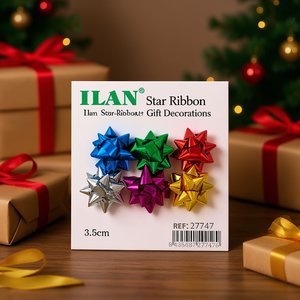 ริบบิ้นอิลันสตาร์ 3.5 ซม. แบบมีกาวในตัวสำหรับตกแต่งของขวัญ - Product Image 3