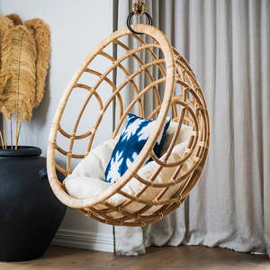 Rattan papasan swing chair <b>hanging</b> swivel ball chairs cheapest cost outdoor seating decoration - Product Image 4