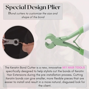Herramienta para Romper Extensiones de Cabello, Cortador de Queratina, Alicates de Acero Inoxidable con Borde Afilado para Remover Adhesivo Rápidamente - Product Image 5