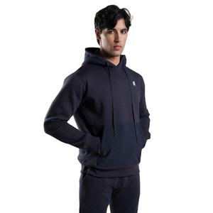 Sudaderas con capucha de lana personalizadas de alta calidad para hombre con diseño empalmado bordado temporada de invierno suministro al por mayor Pakistán - Product Image 1