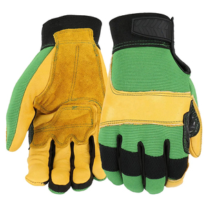 Gants de travail en cuir pleine fleur de qualité supérieure pour la sécurité des mains, pour charpentiers et ateliers - Product Image 1