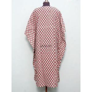 Vestido Túnica Largo hasta el Suelo para Mujer, Negro y Blanco, Elegante y Dulce, Ropa de Playa, Kaftán de Algodón Orgánico con Estampado Floral, Verano - Product Image 5