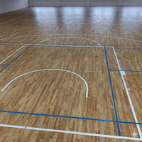Revêtement de sol en bois pour terrain de basket Sundek Air Cush, antidérapant, en bois d'érable, écologique, absorption des chocs, pour usage intérieur