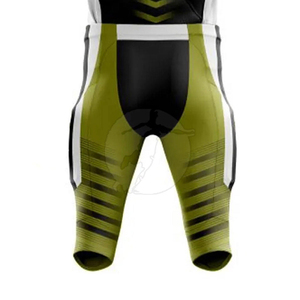 Uniforme de Fútbol Americano Sublimado OEM Premium, Transpirable, Elástico, de Secado Rápido, Jersey Varsity, Pantalones de Compresión Cortos - Product Image 4