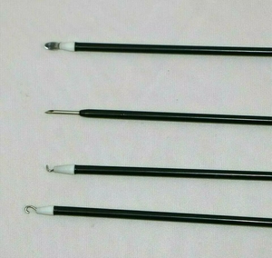 ชุดอุปกรณ์เข็มดูดแบบมีหัว L และ J พร้อมอิเล็กโทรดแบบโมโนโพลาร์สำหรับการผ่าตัดผ่านกล้องแบบลาปาโรสโคป 4 ชิ้น คุณภาพสูง ผลิตจากสแตนเลสสตีล ใช้ซ้ำได้ - Product Image 2