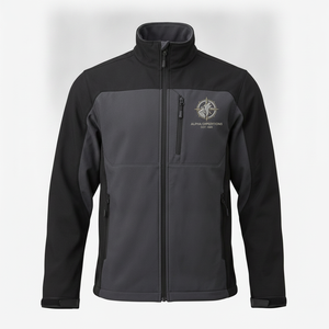 Chaqueta de Forro Polar para Hombre, Color Sólido, Cuello Alto, Cierre de Cremallera, Resistente al Viento, Informal, para Otoño - Product Image 1