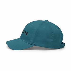หมวกเบสบอลปักลายฮอว์คอาย ยูนิเซ็กส์ 6 แผง ผ้าฝ้าย สไตล์ลำลอง สีเขียวอมฟ้า - Product Image 3