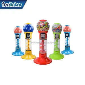 High Quality Spiral Gumball Capsules Vending Machine with Capsule toys or Bouncy ball