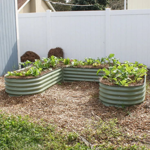 Jardinière ronde moderne en acier galvanisé, grande jardinière en métal résistante aux intempéries pour l'aménagement paysager de jardin, tailles personnalisées disponibles - Product Image 6