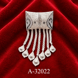 Red Center Floral Silver Plated Zircon Filigree Brooch <b>Pin</b> Daily Wedding Anniversary Statement Lapel Jewelry for Women Party - Product Image 5