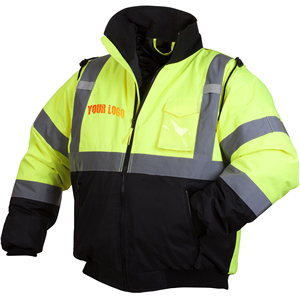 เสื้อแจ็คเก็ตนิรภัยสะท้อนแสงแบบ Hi Vis รุ่นใหม่ปี 2026 สำหรับผู้ชาย พร้อมโลโก้สั่งทำพิเศษและแถบสะท้อนแสงสีตัดกัน - Product Image 6
