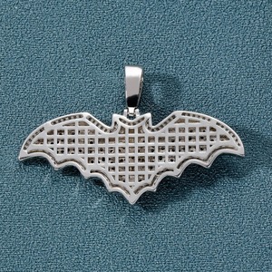 Collar con Colgante de Murciélago Negro de Latón, Joyería de Moda para Hombre, Colgante Personalizado de Hip Hop, Amuleto de Animal - Product Image 4