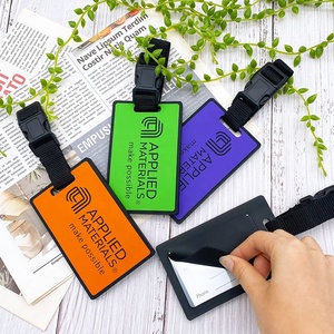 Accesorios de viaje creativos Maleta ID Dirección Titular Equipaje Embarque Logotipo personalizado Etiquetas de equipaje de PVC, Marktex - Product Image 5