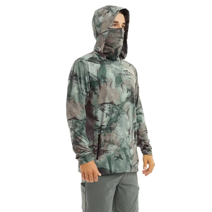 Sudadera con Capucha de Pesca Unisex OEM, Manga Larga, Logotipo Personalizado, UPF 50, Camisa Impermeable y Transpirable con Capucha para Actividades al Aire Libre - Product Image 4