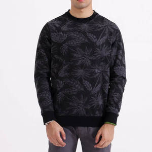 เสื้อสเวตเชิ้ตผู้ชายพรีเมียมสำหรับฤดูใบไม้ผลิ คอกลม แขนยาว พิมพ์ลายดิจิทัล ชายเสื้อและปลายแขนแบบริบ สำหรับสไตล์ทันสมัย - Product Image 1