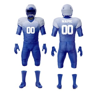 Uniforme de Fútbol Americano Sublimado Personalizado de Alta Calidad, Conjunto de Jersey y Pantalones, Absorbe la Humedad, Ropa Deportiva Resistente para Equipos - Product Image 1