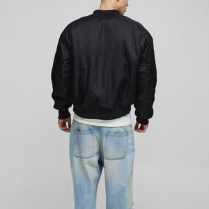 Chaqueta bomber cómoda de la mejor calidad, estilo urbano, nueva, elegante y de gran venta para hombre con cierre de cremallera. - Product Image 2