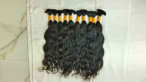 Cheveux indiens bruts non coupés en vrac, provenant de l'usine de Chennai, Inde, cheveux ondulés du sud de l'Inde, extensions de cheveux humains indiens en provenance d'Inde - Product Image 6