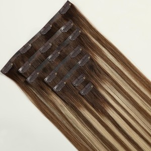 Clip de Enmascaramiento Eléctrico de PVC, Cinta de Kinesiología Invisible, Extensiones de Cabello Humano Virgen Ruso de Doble Trama - Product Image 2