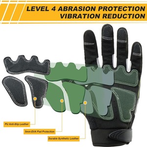 Nouveauté : Gants de conduite Alpha Racing à écran tactile, en cuir, antidérapants, coupe-vent, à doigts entiers, fermeture auto-agrippante, unisexe, les meilleurs - Product Image 4