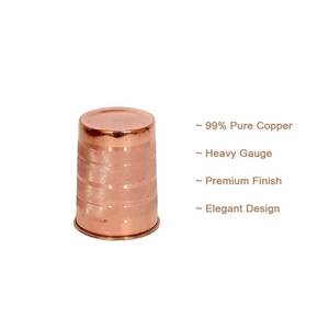 Office Bulk Copper Glass Tumbler Manufacturer Ayurvedic Drinking Water Cup Export Metal <b>Drinkware</b> India - Product Image 3